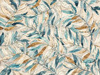 Papier peint panoramique Feuilles Bleues et Dorées — vue du design seul